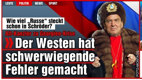 Voll der Russe! Quelle: bild.de